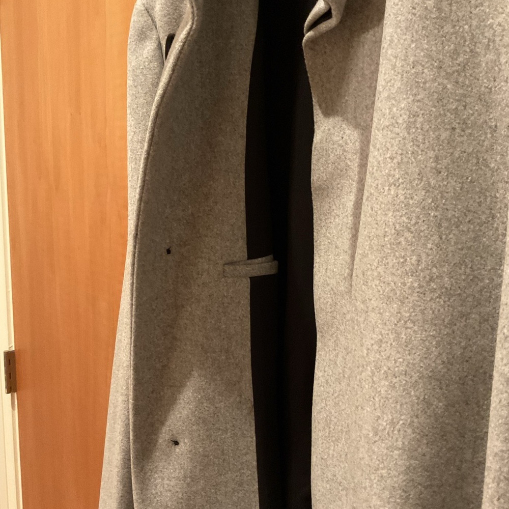 Theory Light Gray Trench Coat - Picture 6 of 6